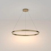 Lampadario A Sospensione Moderno Rim Alluminio Ottone 1 Luce Led 51W