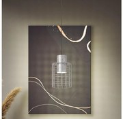 Eglo 43647 - Lampadario su corda  MILLIGAN 1xE27/40W/230V d. 20 cm argento