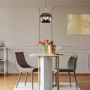 Lampadario Moderno Blacky I cristallo E27 GLOBO