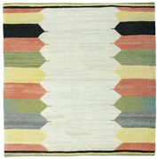 Kilim Tappeto persiano 110x110 Beige (Iran) Tessuto A Mano