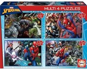 Set di 4 Puzzle Spiderman Educa 18102 380 Pezzi