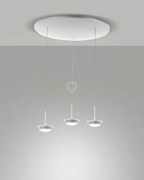3805-47-102 montatura bianca completa tonda a led cct 2700k - 3000k...