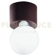 Plafoniera bow 1 luce attacco e27 corten lampadina non inclusa