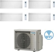 Daikin - Climatizzatore garanzia italia Stylish Bianco WiFi Quadri Split Inverter 9000 + 9000 + 12000 + 15000 btu con u.e. 4MXM80A9 Classe a+++/a++