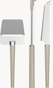 Set di 3 coltelli e affettatrice per formaggio Emma
