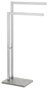 WENKO 20603100 - Porta asciugamani GRANIT 43,5x86,5 cm acciaio inox/satinato/grigio