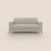 Ortensia divano letto materasso H18 cm con piedi alti in elegante microfibra smacchiabile T11 panna
