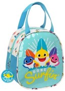 Portamerenda Termico Baby Shark Surfing Azzurro Bianco 19 x 22 x 14 cm