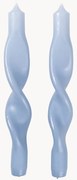 Set di 2 candele a bastoncino fatte a mano Twist