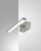 Nala applique cromo l. 30cm a led 3000k - 6w - 700 lm ip44