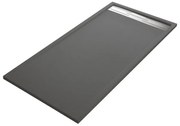 Piatto doccia SENSEA in resina Neo Metal Grid grigio L 70 x L 160 x H 3.5 cm opaco effetto pietra