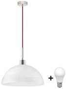 Lampadario LED a cavo 1xE27/60W/230V bianco
