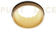 Thessaly faretto per incasso 1 luce bordo oro gu10