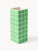 Vaso di design effetto piastrellato Tile, alt. 28 cm