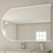 Specchio con illuminazione integrata bagno tondo BADEN HAUS L 120 x H 80 x P 3 cm trasparente