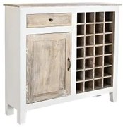 Portabottiglie DKD Home Decor Naturale Bianco Legno di mango (111 x 30 x 102 cm)