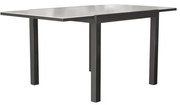 Tavolo da giardino allungabile Lyra II NATERIAL in alluminio antracite con piano in vetro  per 6 persone 90/160x90cm