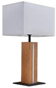 Lindby - Garry Square Lampada da Tavolo White/Wood Lindby