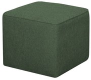 Pouf design quadrato in tessuto kaki PAVE