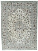 Kashan Tappeto 300 x 400 Beige (Iran) Annodato A Mano