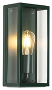 Lampada da parete per esterni industriale verde scuro con vetro IP44 - Rotterdam