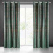 Splendide tende in velluto verde con lucentezza dorata 140 x 250 cm