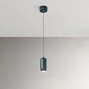 Lampadario In Metallo Contemporaneo Bullet Verde Led