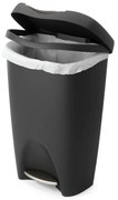 Bidone nero in plastica 50 l Brim - Umbra