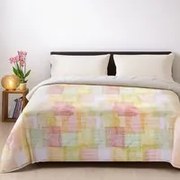 Trapunta matrimoniale quadretti stampa colorata Lola