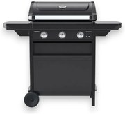 Barbecue a gas 3 bruciatori in acciaio forno con termometro e ripiani richiudibili COMPACT 3L