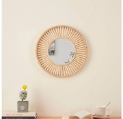 Eglo 425037 - Specchio da parete MITSUKE diam. 40 cm bambù