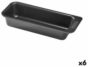 Stampo da Forno Pyrex Magic Rettangolare Nero Ø 30 cm (6 Unità)