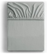 Lenzuolo con angoli grigio chiaro in jersey 240x220 cm Amber – Restilo