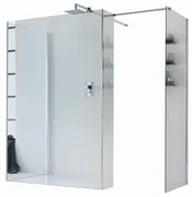 Walk-in wens L 68 x H 200 cm, vetro 6 mm cromo