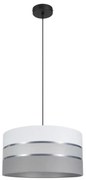 Lampadario su corda CORAL 1xE27/60W/230V d. 40 cm  bianco/grigio