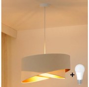 Brilagi - Lampadario LED a sospensione con filo LYRA 1xE27/15W/230V color crema/bianco