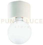 Plafoniera bow 1 luce attacco e27 bianco  lampadina non inclusa