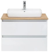 Mobile sospeso bianco senza lavello 75x53 cm Set 360 - Pelipal