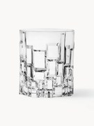 Set di 6 bicchieri in cristallo con motivo in rilievo Etna