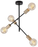Briloner 2856-045 - Lampadario a sospensione con supporto rigido NATURE 4xE27/60W/230V