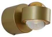 Lampada da parete di design ottone con LED IP44 - Lens