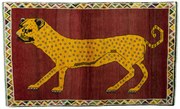 Gabbeh Tappeto persiano 110x180 Rosso (Iran) Annodato A Mano