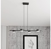 Lampadario a sospensione con filo SORA 4xGX53/12W/230V nero