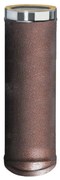 Condotto a doppia parete Tubo DP coib. Arabesc d.80/130 in inox 100 cm