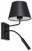 Lampada da parete ARDEN 1xE27/60W+1xG9/8W/230V nero/bianco