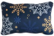 Federa natalizia blu decorata con fiocchi di neve Šířka: 30 cm | Délka: 45 cm