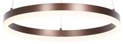 Lampada a sospensione di design bronzo 40 cm con LED dimmerabile a 3 fasi - Anello