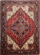 Heriz Tappeto persiano 280x210 Rosso (Iran) Annodato A Mano