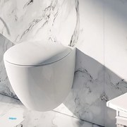 Domus Falerii "Mascalzone" Wc Sospeso Bianco Lucido Con Brida