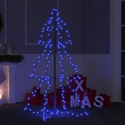 Albero di Natale a Cono con LED per Interni Esterni, Albero di Natale a Cono 160 LED per Interni Esterni 78x120 cm IV